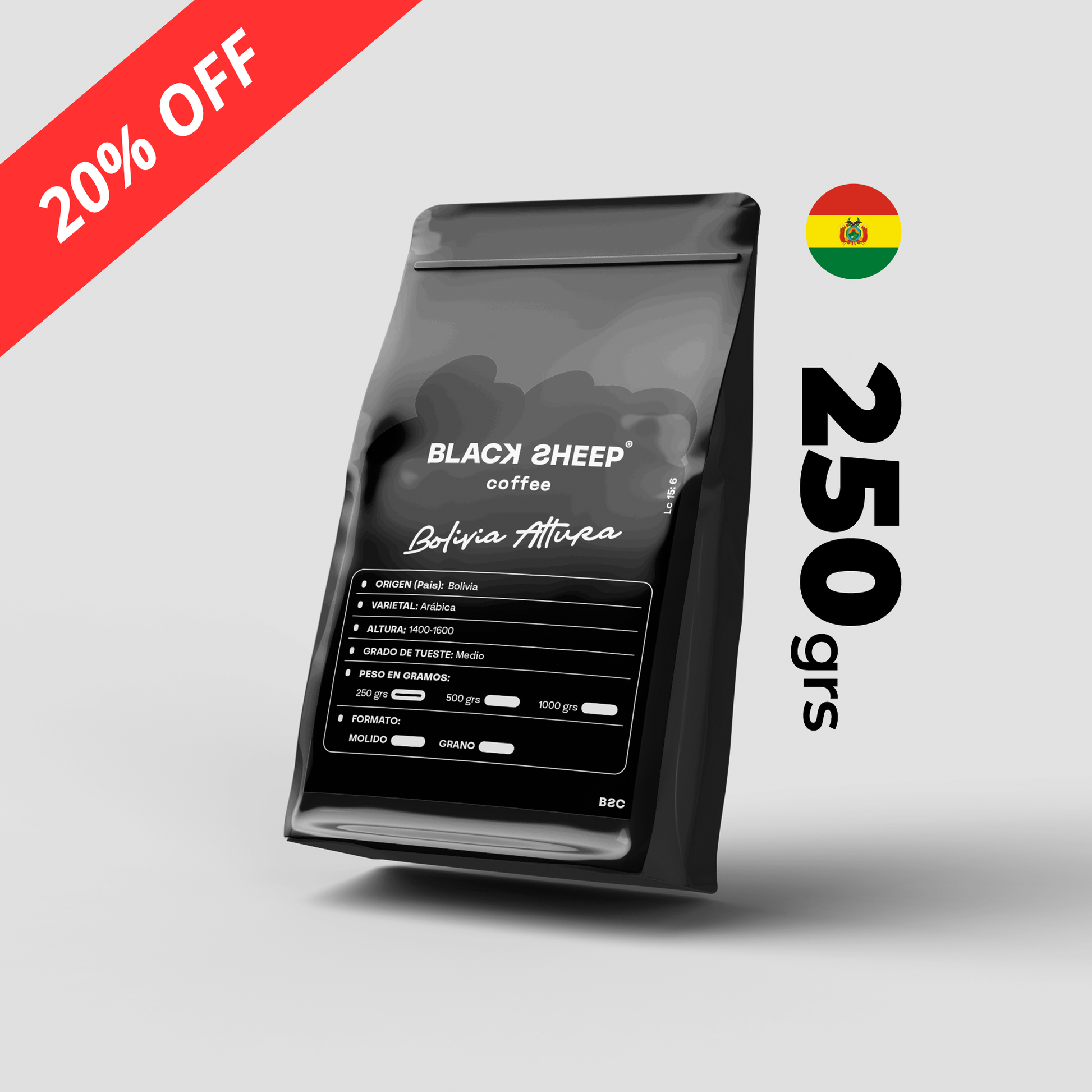 Café Bolivia Altura 250 gramos